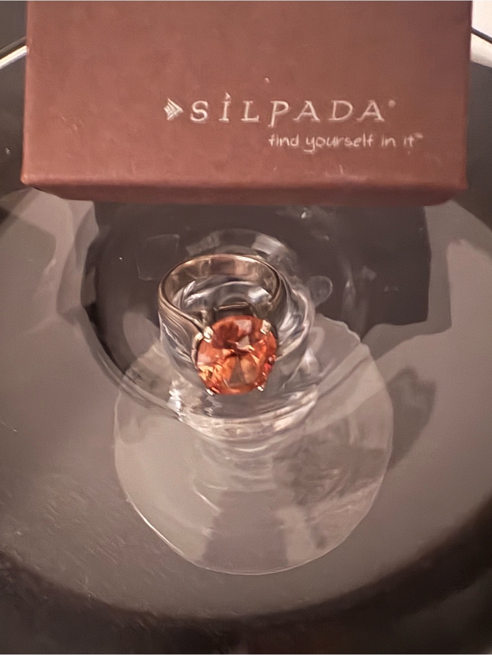 Silpada Orange Gemstone Ring 9